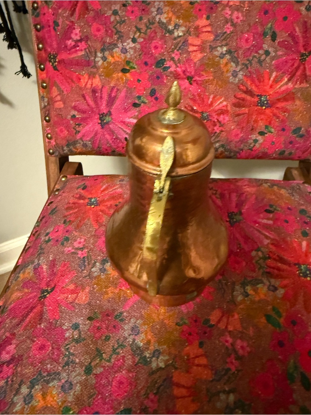 Vintage Copper Kettle with Patina - Copper Tone - Picture 7 of 8